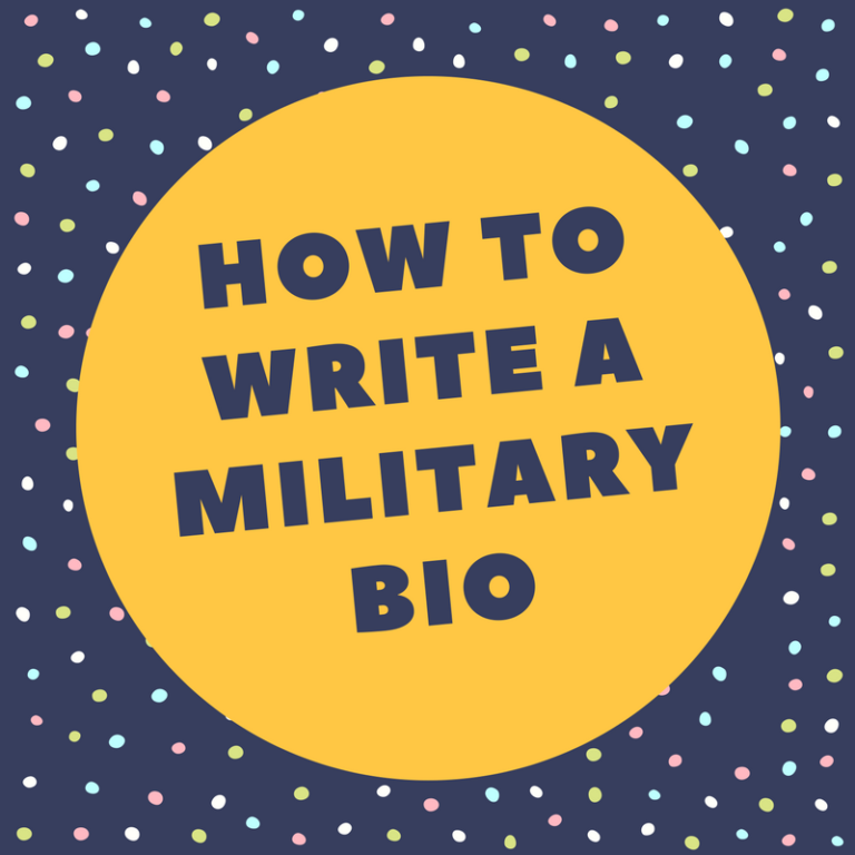 Military Bio Format Template and Examples